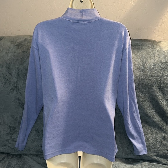 Blair medium light blue long sleeved turtleneck tee piling 💕 - Picture 3 of 4